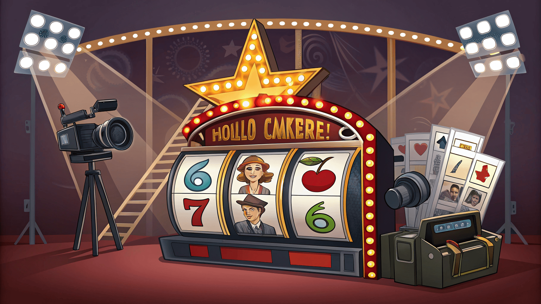Raih Spotlight Jackpot di Lights, Camera, Cash!™! NetEnt